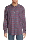Rails Men's Reid Plaid Button Down Collar Shirt In Deep Blue