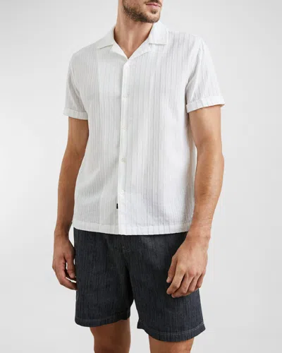 Rails Men's Sinclair Camp Shirt In White