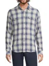 Rails Men's Skipper Checked Cotton-blend Shirt In Blue