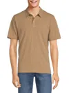 RAILS MEN'S SOLID SHORT SLEEVE POLO