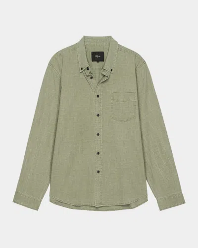 Rails Men's Tristan Slub Cotton Button-down Shirt In Green