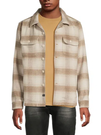 Rails Men's Viggo Plaid Shirt Jacket In Neutral