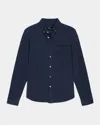 Rails Men's Vincent Birdseye Sport Shirt In Dark Navy