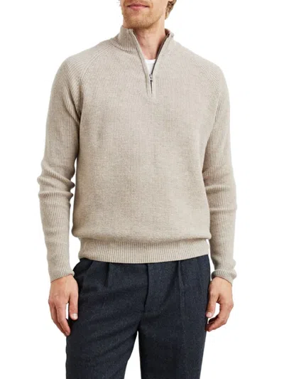 Rails Men's Waffle-knit Merino Wool Sweater In Neutral