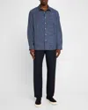 Rails Wyatt Crosshatch Cotton Button-up Shirt In Navy Etch