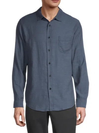 Rails Men's Wyatt Collared Shirt In Black