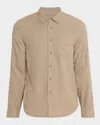 Rails Wyatt Microcheck Cotton Button-up Shirt In Nude