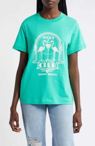 Rails Miami Beach Relaxed Fit Graphic T-shirt In Supper Club