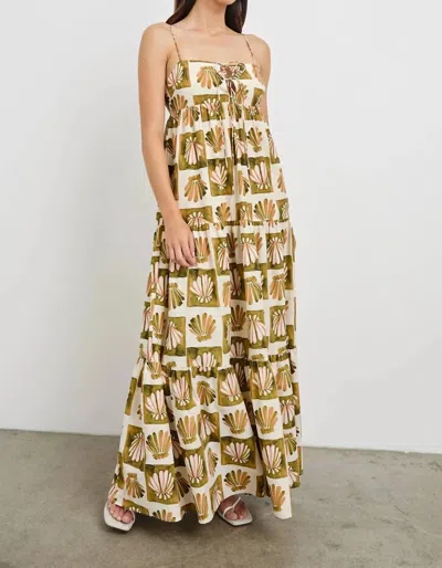 RAILS MICA MAXI DRESS IN CHECKERED SHELLS