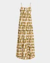 Rails Mica Print Cotton Blend Tiered Maxi Sundress