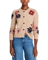 Rails Millie Floral Intarsia Cardigan In Mauve Meadow