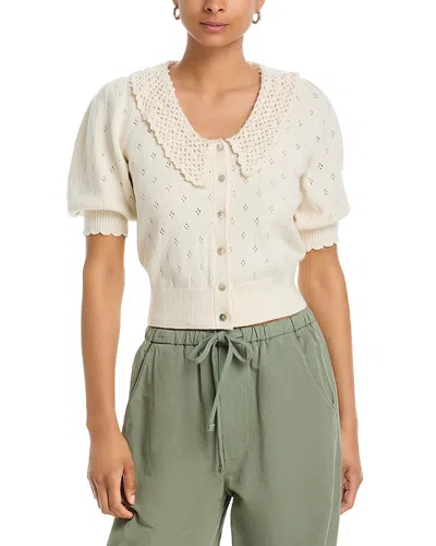 Rails Mindy Pointelle Cardigan In White