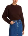 Rails Miranda Cashmere & Silk Crewneck Sweater In Burgundy