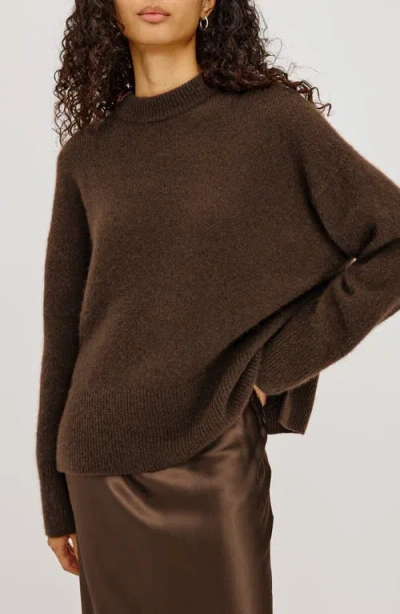 Rails Miranda Cashmere & Silk Sweater In Chocolate
