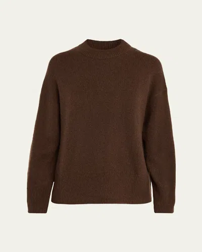 Rails Miranda Cashmere-silk Crewneck Sweater In Brown