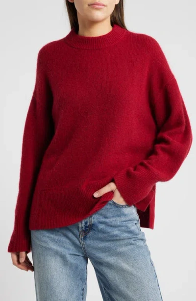 Rails Miranda Cashmere-silk Sweater In Merlot