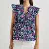 RAILS MISHA TOP IN WOODBLOCK FLORAL