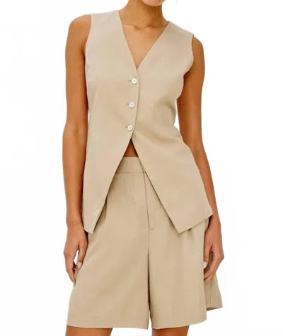 Rails Mylah Sleeveless Vest In Almond In Pink