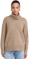 Rails Nadine Roll-neck Cashmere-blend Jumper In Oatmeal
