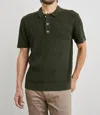 Rails Nathan Polo Shirt In Ancient Olive In Multi