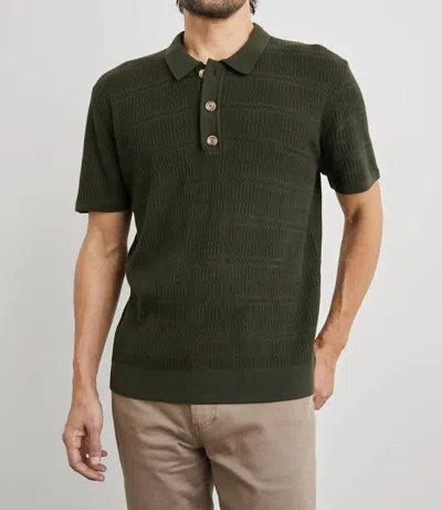 Rails Nathan Polo Shirt In Ancient Olive In Multi