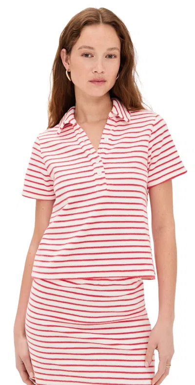 RAILS NAVELI TEE CHERRY STRIPE