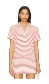 Rails Naveli Stripe Cotton Terry Cloth Polo In Cherry Stripe
