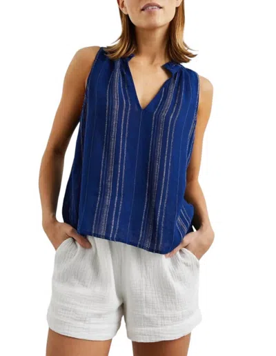 RAILS NAVY STRIPE CHRISTY TOP IN BLUE
