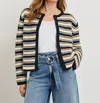 Rails Nelly Striped Cardigan In Navy Oat Stripe In Multi