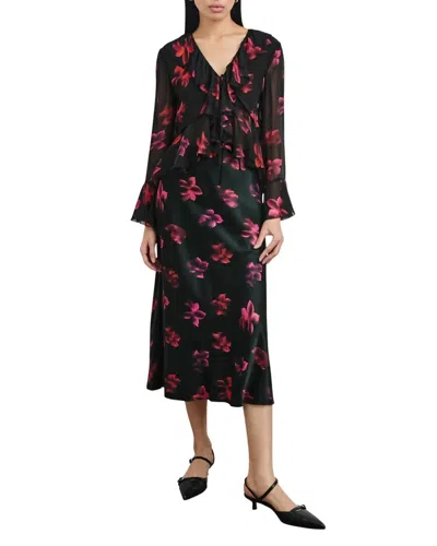 Rails Nicoletta Blouse In Dark Azalea In Multi