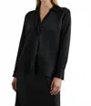 Rails Nissa Long Sleeve Top In Black In Black