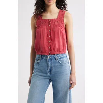 Rails Noemi Crop Tank In Red