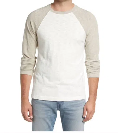 Rails Nolan Colorblock Raglan Sleeve T Shirt In Natural Oat Melange