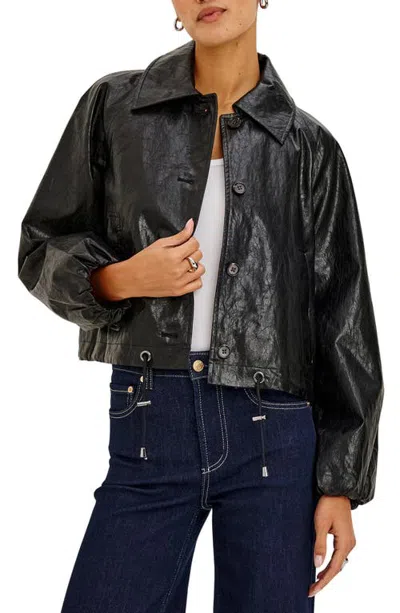 Rails North Faux Leather Jacket In Black