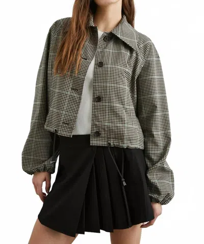 Rails North Jacket In Teal Multi Check In Gray