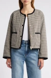 Rails Nota Minicheck Jacket In Ice Taupe Minicheck
