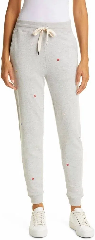 Rails Oakland Sweatpants In Heather Gray Daisies Embroidery