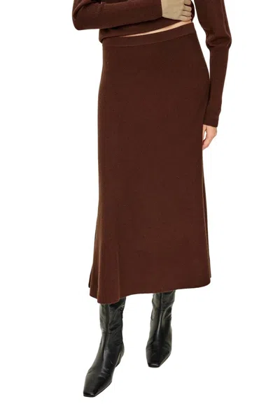 Rails Odita Knit Midi Skirt In Bordeaux In Burgundy