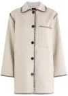 Rails Odyssey Whipstitch Shirt Jacket In Cream