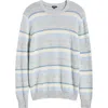 Rails Men's Olsen Melange Striped Sweater In Blue Stripe