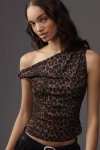 Rails Orelia Off-shoulder Ruched Top In Burgundy