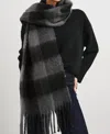 Rails Oslo Scarf In Charcoal Black In Grey