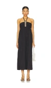 Rails Palazzo Halter Midi Dress In Black