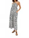 Rails Palazzo Printed Halter Midi Dress In White