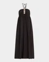 Rails Palazzo Halter Dress Black