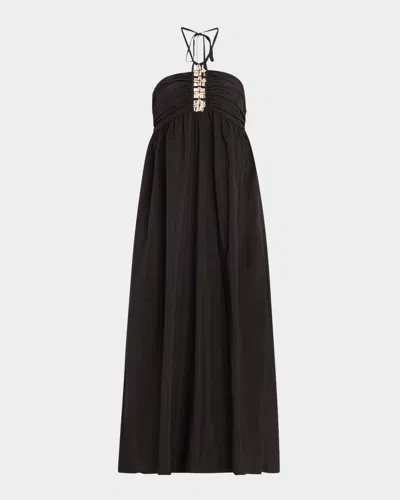 RAILS PALAZZO HALTER MIDI DRESS