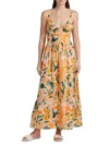 Rails Palm Midi Dress In Tulum In Animal Print