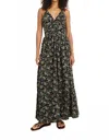 Rails Palm Sleeveless V-neck Maxi Dress In Black