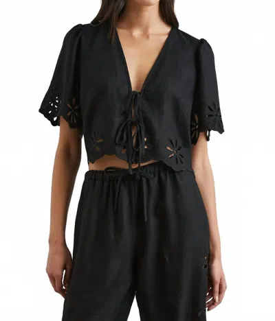 Rails Pari Blouse In Black Eyelet
