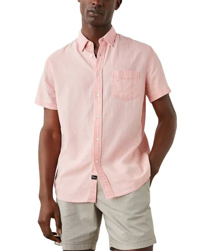 Rails Paros Linen Button-down Shirt In Blue